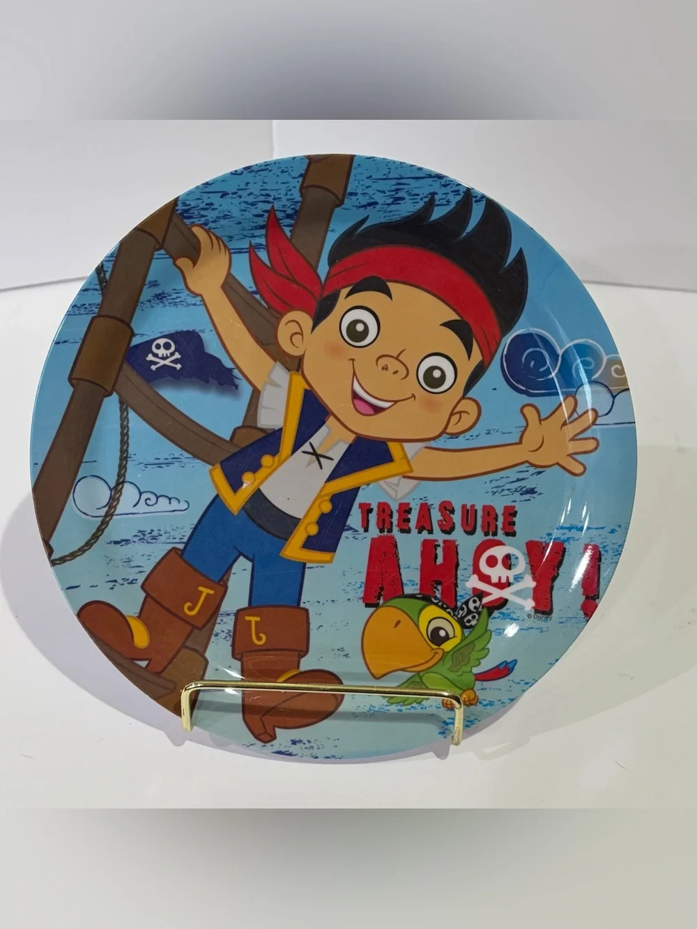 Zak! Jake and the Never Land Pirates Kids Blue Pirate 8” Plate